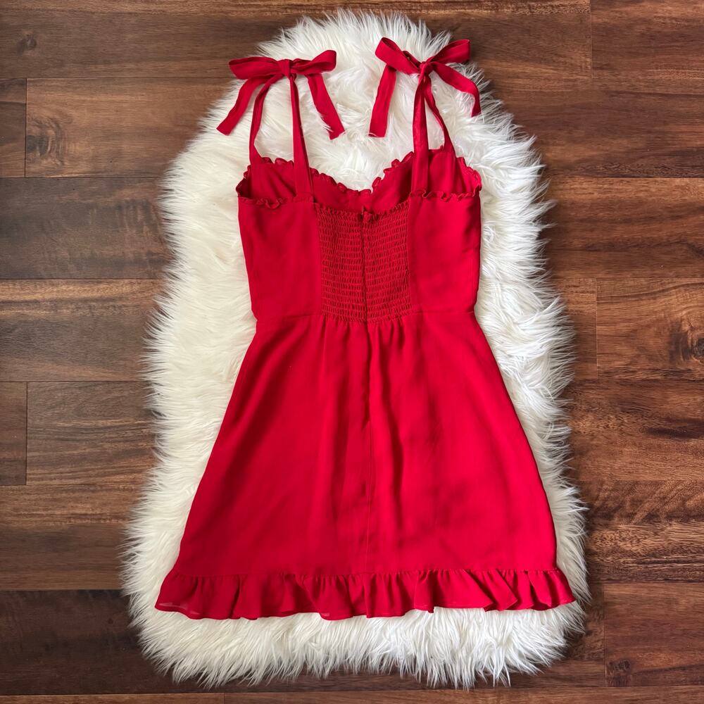 Reformation Christine Dress in Red Size 4